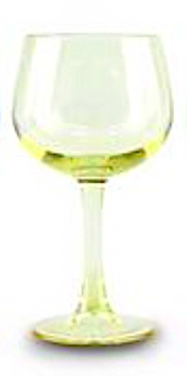 WHISPER Wine Glass, Yellow