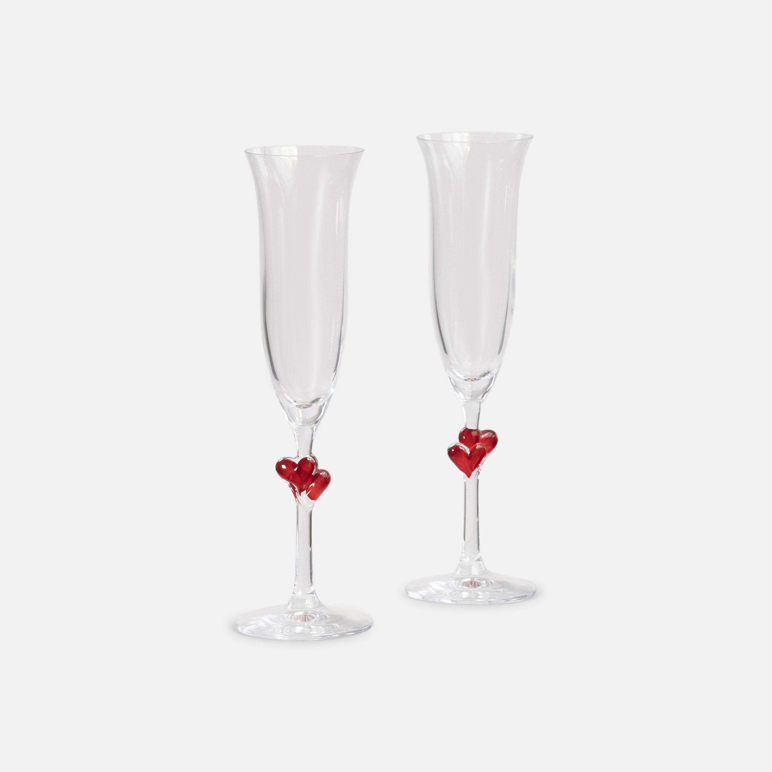 Red HEARTS Flutes